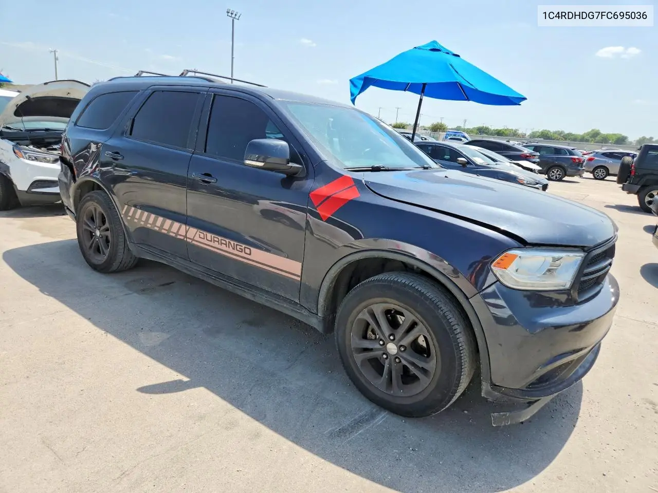 2015 Dodge Durango Limited VIN: 1C4RDHDG7FC695036 Lot: 61701066