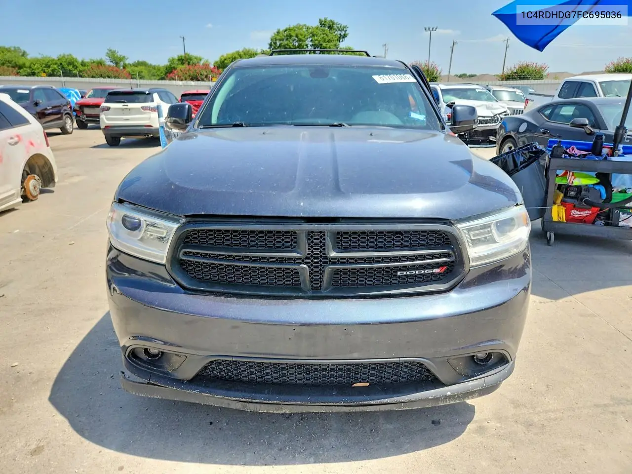 2015 Dodge Durango Limited VIN: 1C4RDHDG7FC695036 Lot: 61701066