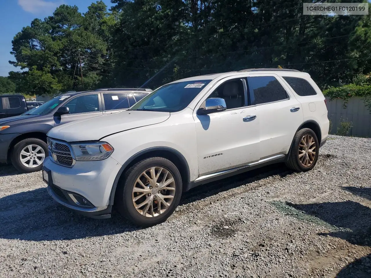 2015 Dodge Durango Citadel VIN: 1C4RDHEG1FC120199 Lot: 61711006