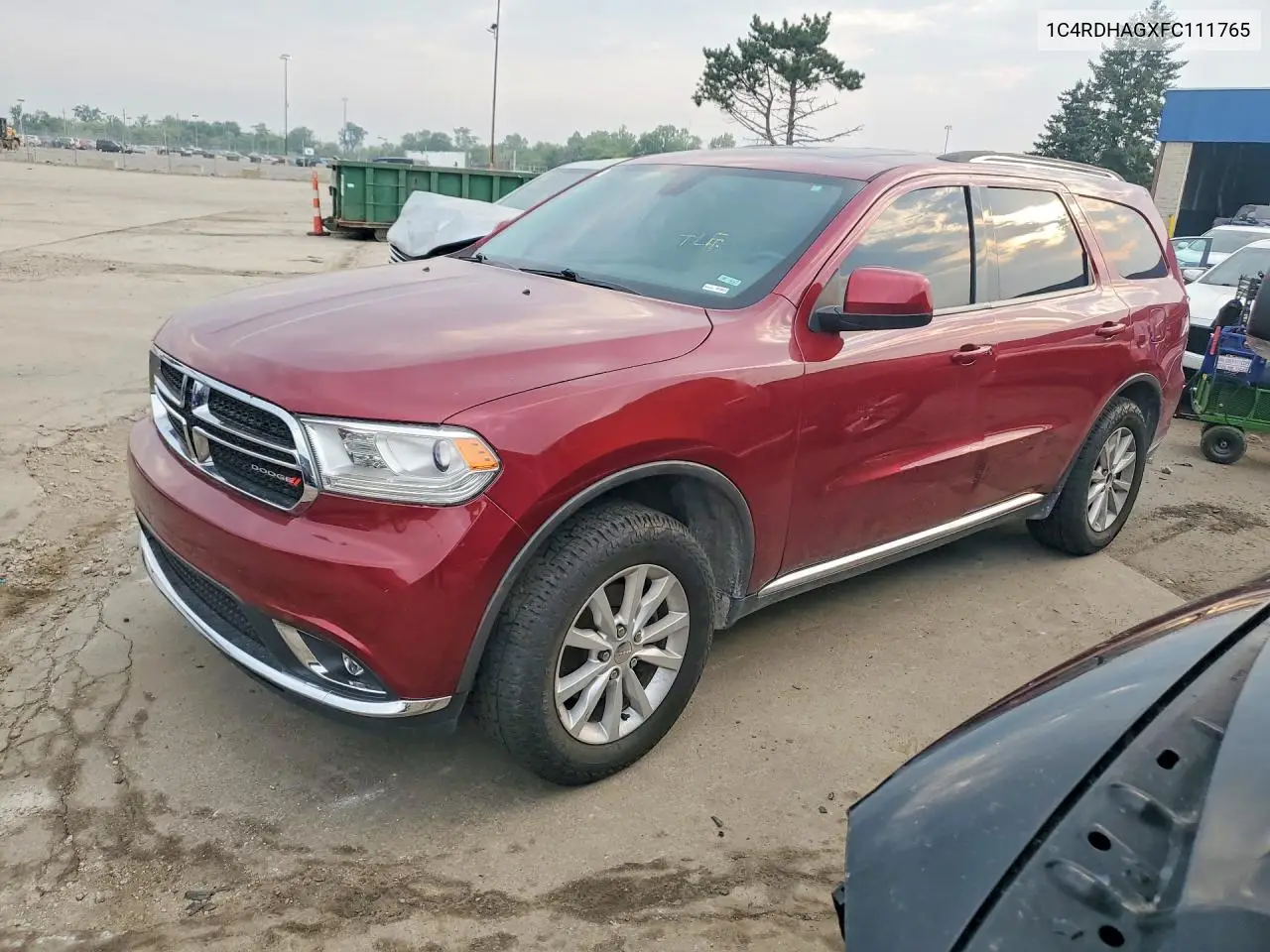 2015 Dodge Durango Sxt VIN: 1C4RDHAGXFC111765 Lot: 61788536