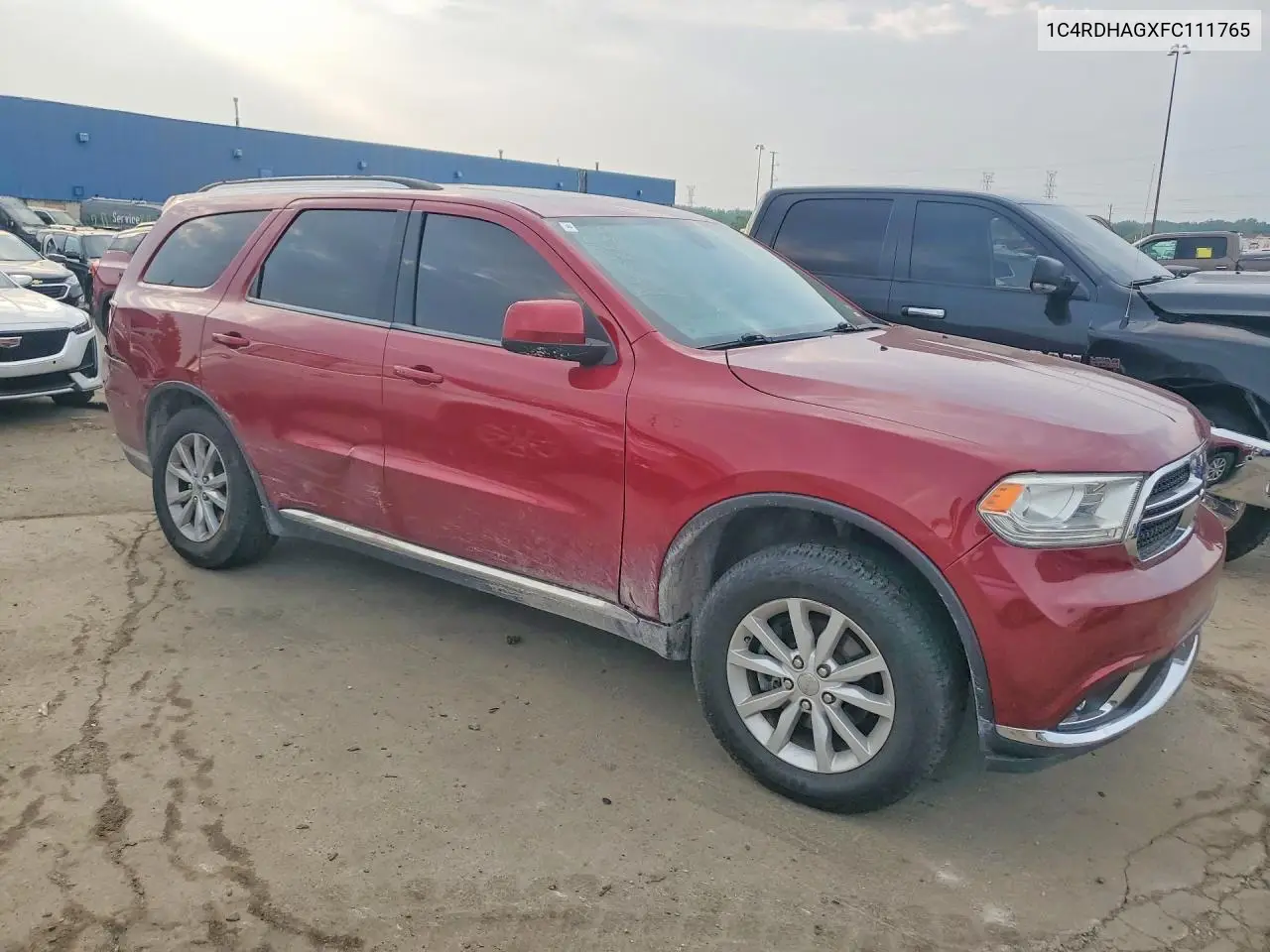 2015 Dodge Durango Sxt VIN: 1C4RDHAGXFC111765 Lot: 61788536