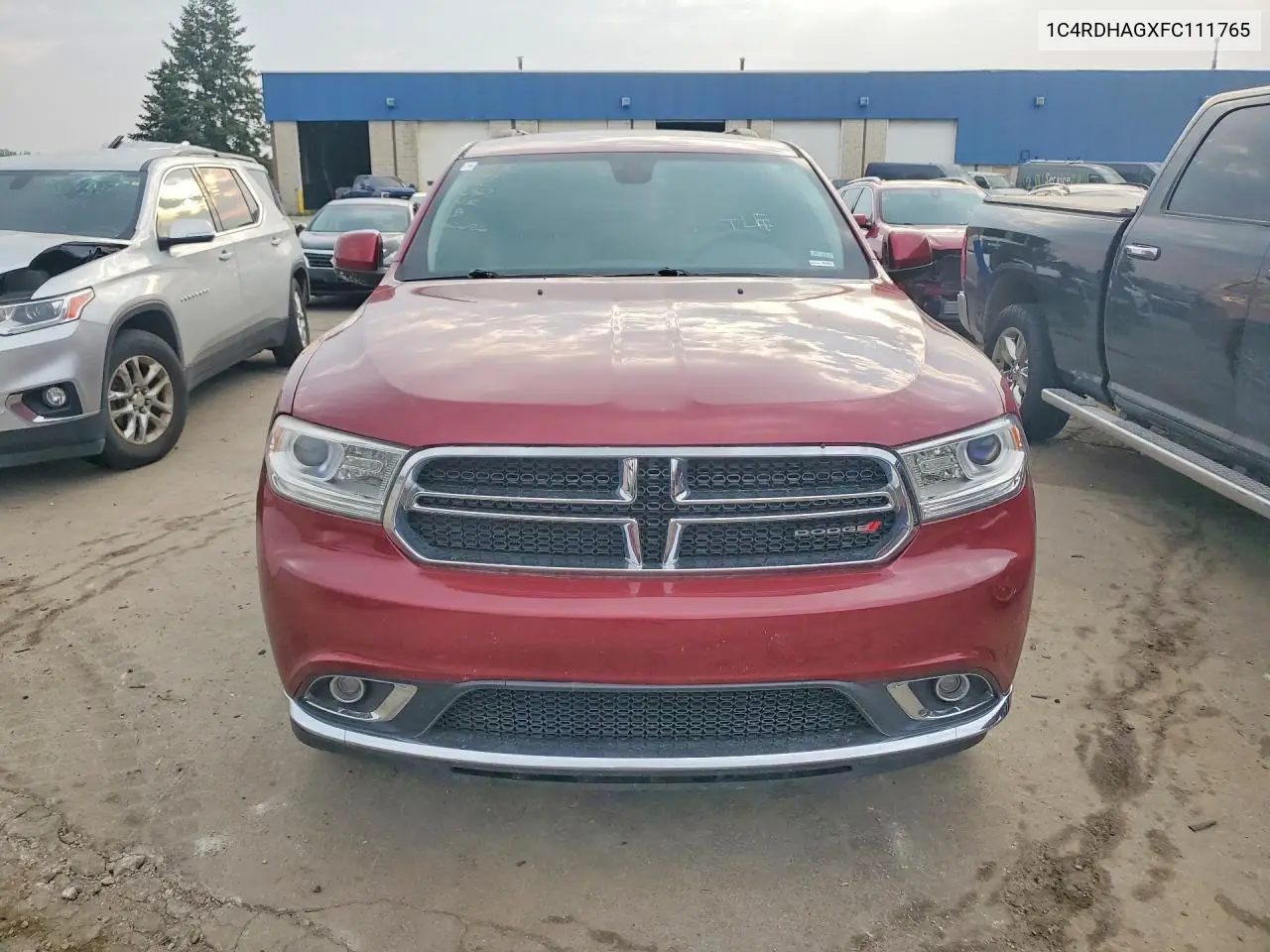 2015 Dodge Durango Sxt VIN: 1C4RDHAGXFC111765 Lot: 61788536