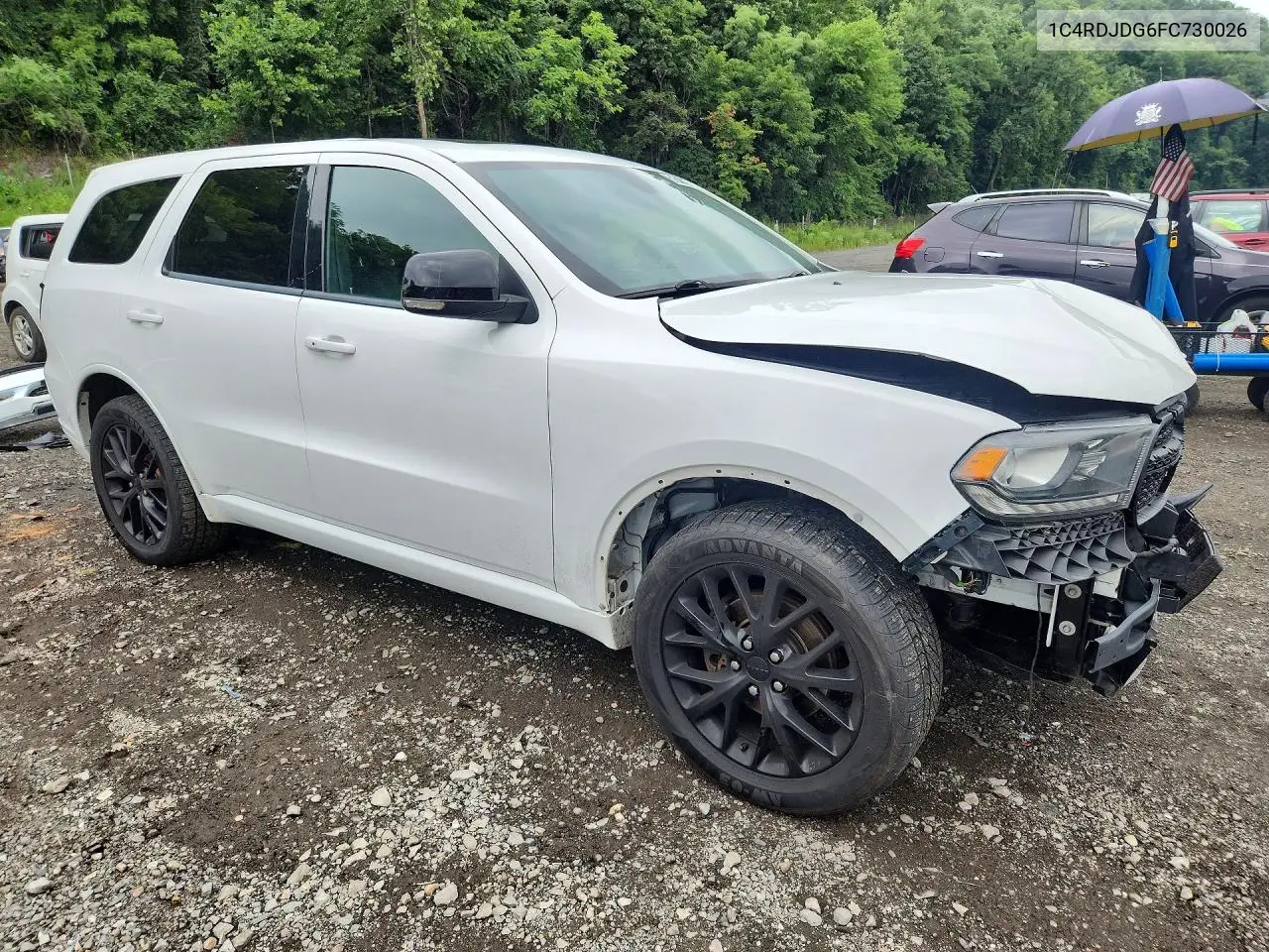 2015 Dodge Durango Limited VIN: 1C4RDJDG6FC730026 Lot: 61840456