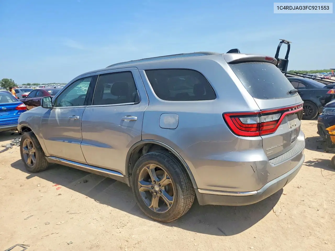 2015 Dodge Durango Sxt VIN: 1C4RDJAG3FC921553 Lot: 62220816