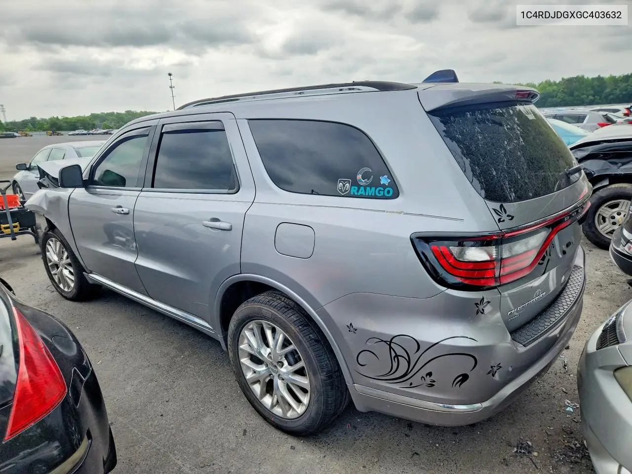 2016 Dodge Durango Limited VIN: 1C4RDJDGXGC403632 Lot: 56541006