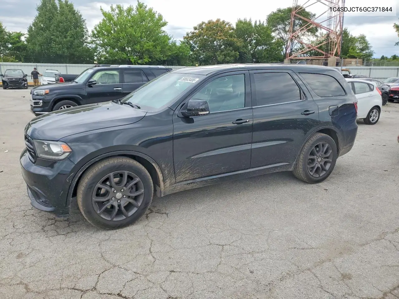 2016 Dodge Durango R/T VIN: 1C4SDJCT6GC371844 Lot: 58663406