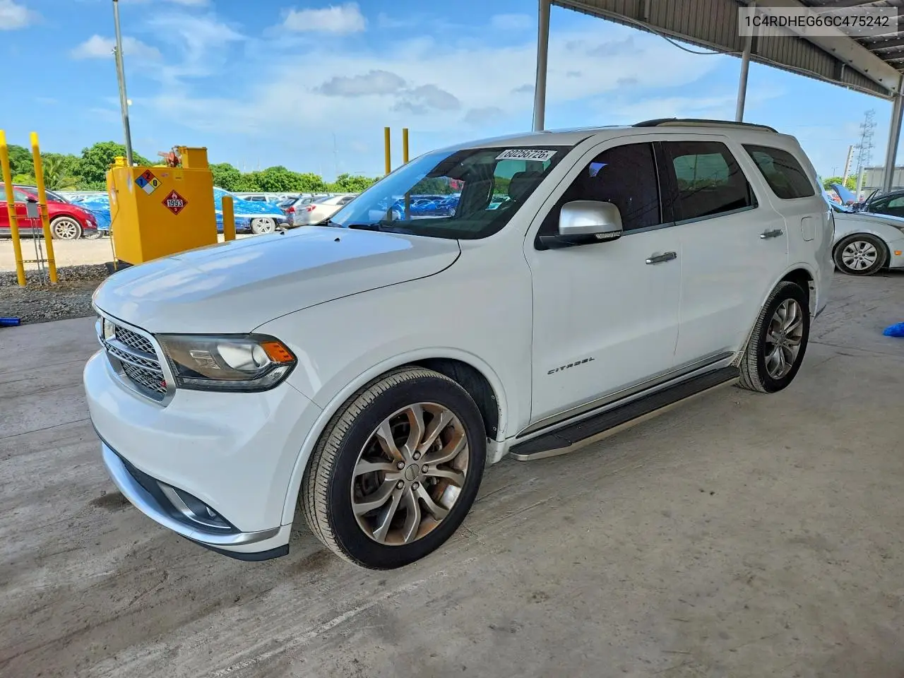 2016 Dodge Durango Citadel VIN: 1C4RDHEG6GC475242 Lot: 60256726