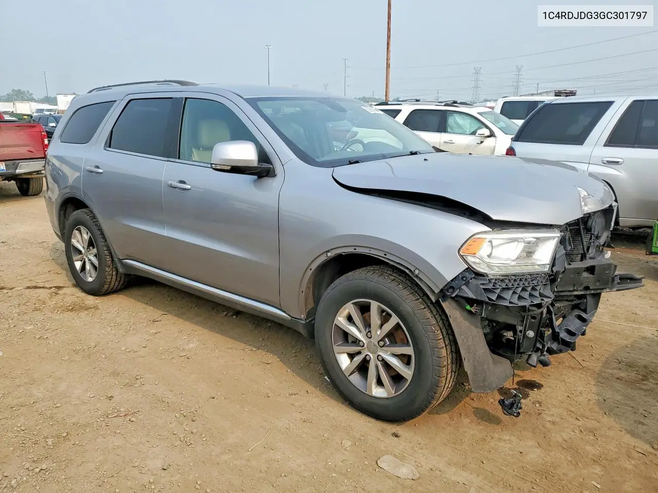 2016 Dodge Durango Limited VIN: 1C4RDJDG3GC301797 Lot: 60938976