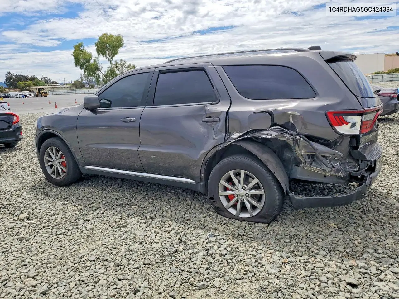 2016 Dodge Durango Sxt VIN: 1C4RDHAG5GC424384 Lot: 61976926
