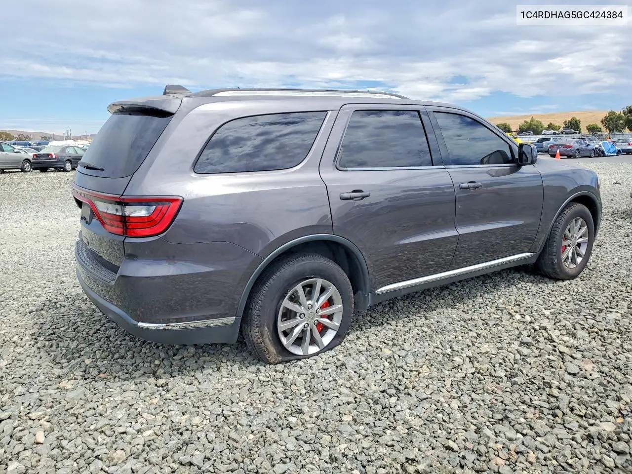 2016 Dodge Durango Sxt VIN: 1C4RDHAG5GC424384 Lot: 61976926