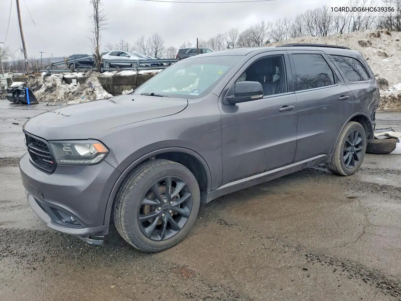 2017 Dodge Durango Gt VIN: 1C4RDJDG6HC639356 Lot: 52098876
