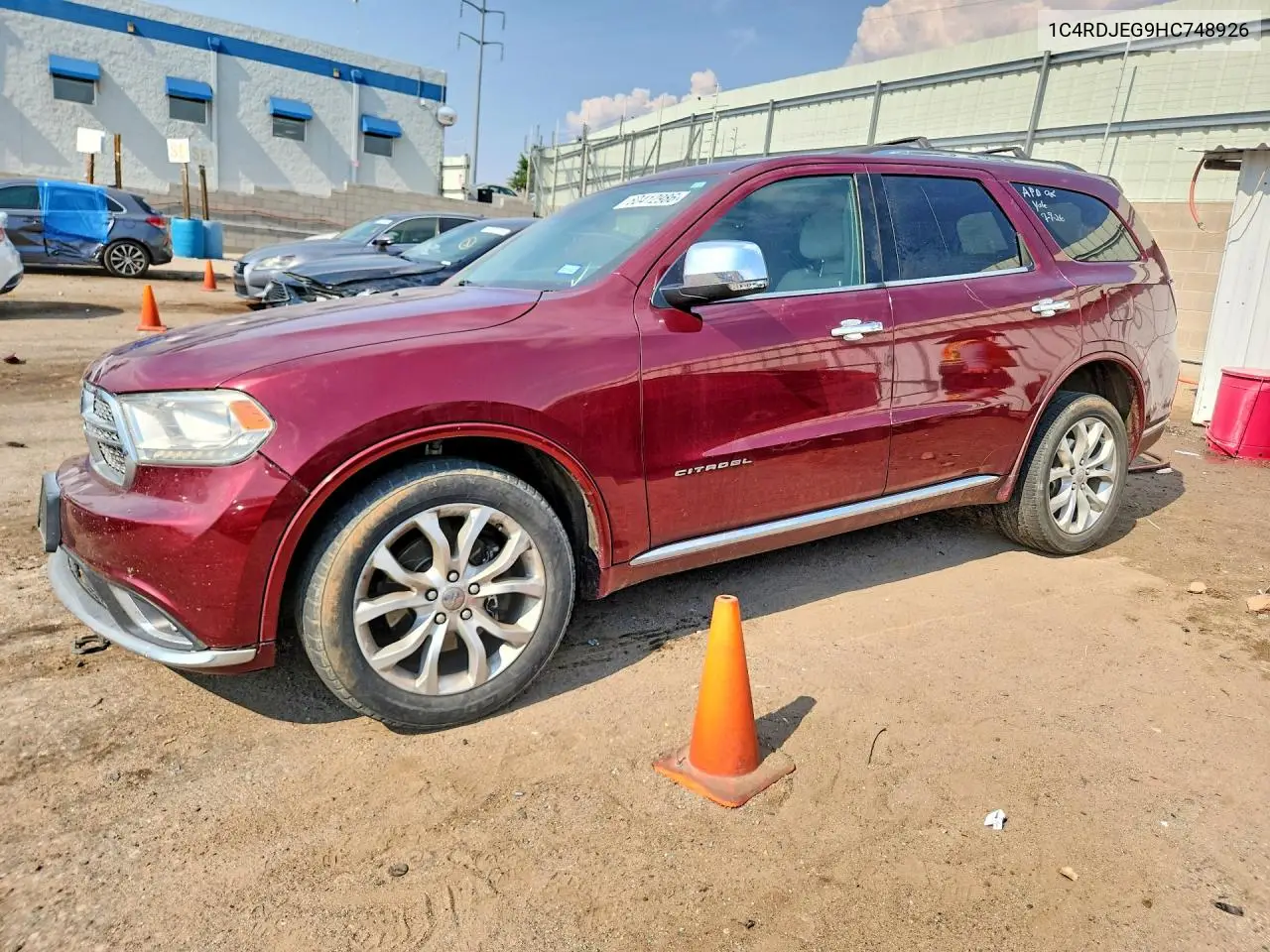 2017 Dodge Durango Citadel VIN: 1C4RDJEG9HC748926 Lot: 60412986