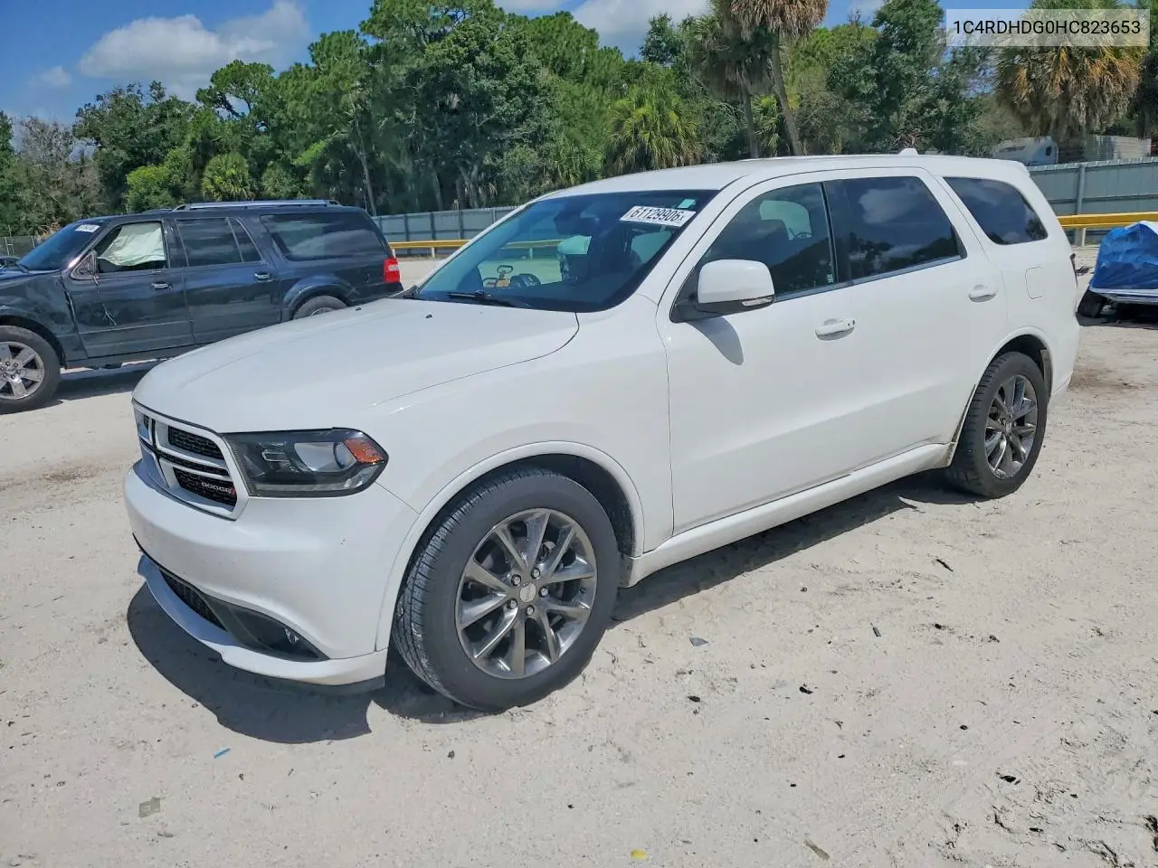 2017 Dodge Durango Gt VIN: 1C4RDHDG0HC823653 Lot: 61129906