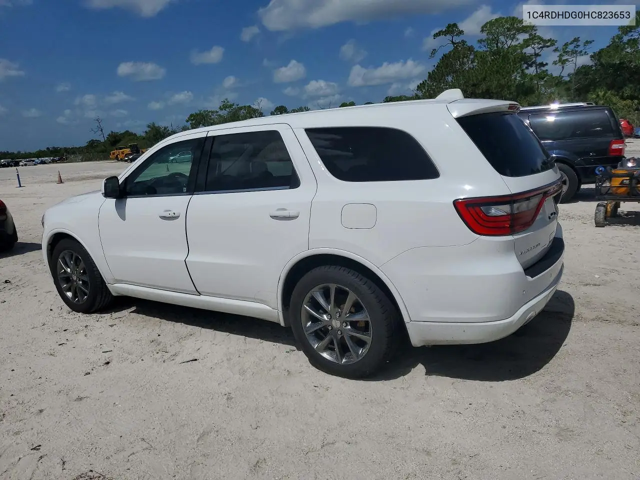 2017 Dodge Durango Gt VIN: 1C4RDHDG0HC823653 Lot: 61129906