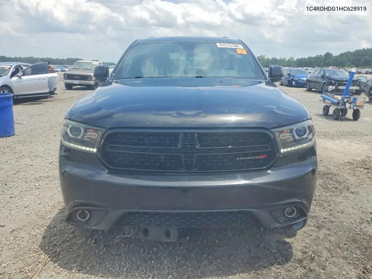 2017 Dodge Durango Gt VIN: 1C4RDHDG1HC628919 Lot: 61515106