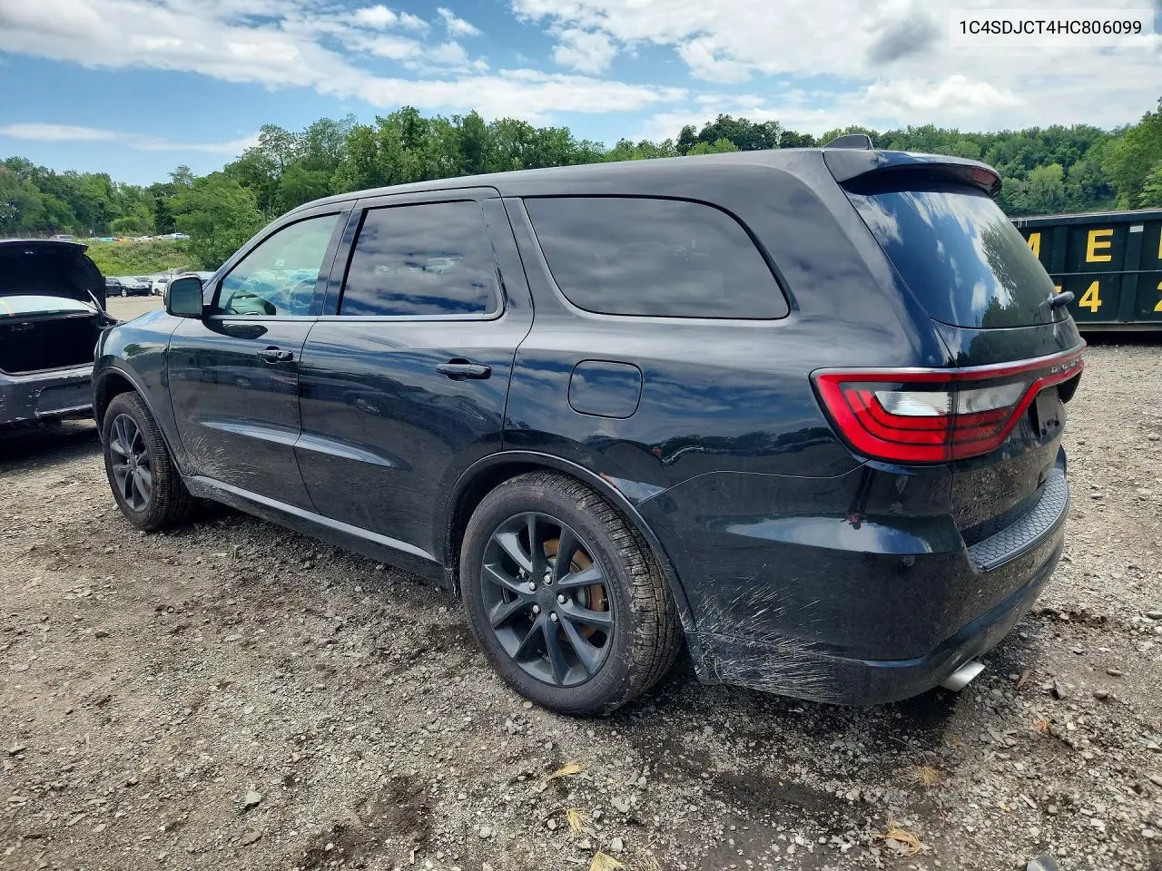 2017 Dodge Durango R/T VIN: 1C4SDJCT4HC806099 Lot: 61556706