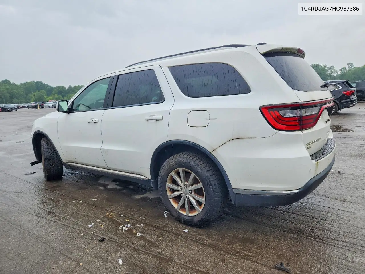 2017 Dodge Durango Sxt VIN: 1C4RDJAG7HC937385 Lot: 61778076