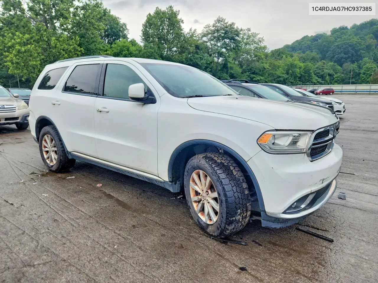 2017 Dodge Durango Sxt VIN: 1C4RDJAG7HC937385 Lot: 61778076