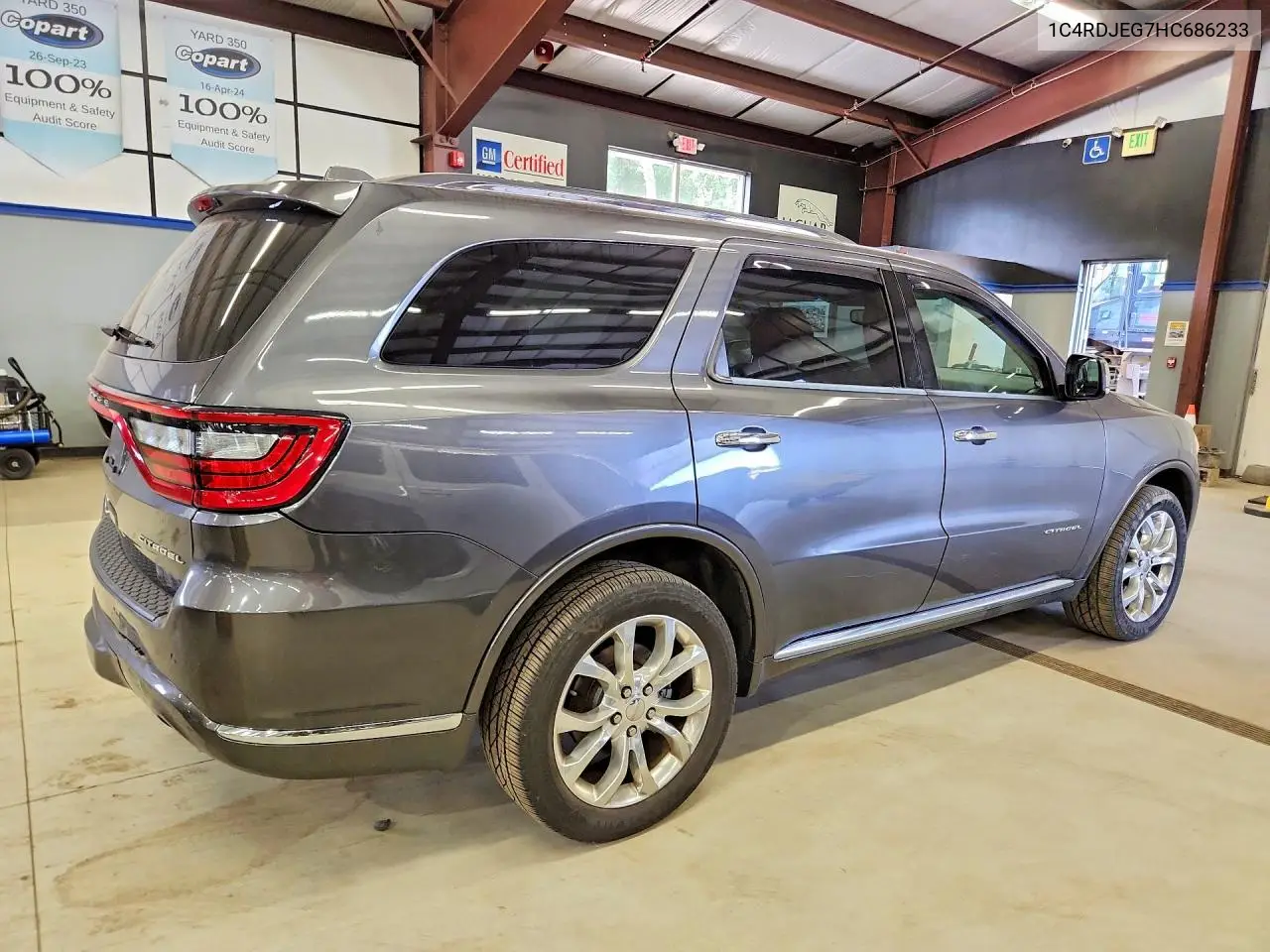 2017 Dodge Durango Citadel VIN: 1C4RDJEG7HC686233 Lot: 61836046