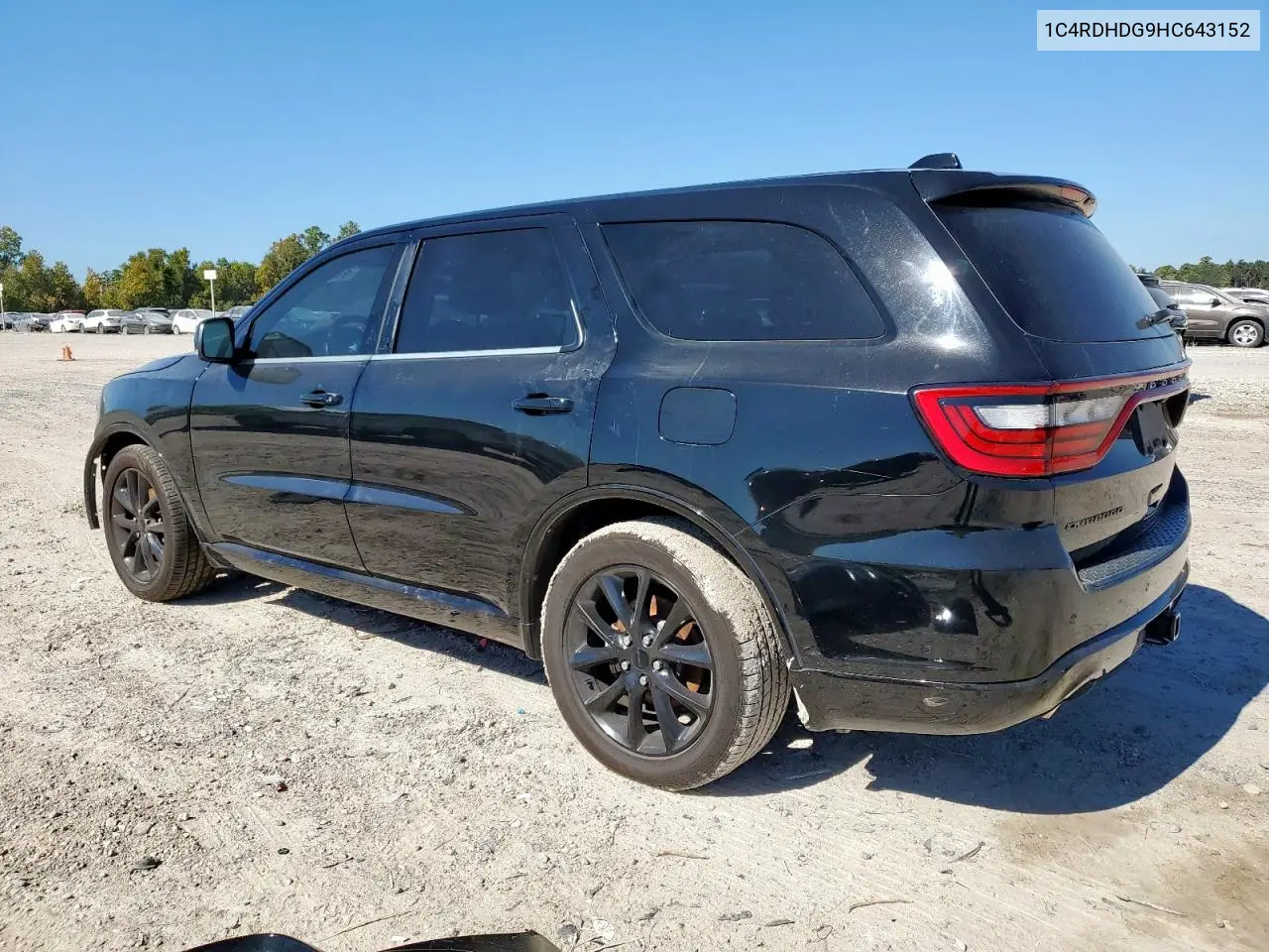 1C4RDHDG9HC643152 2017 Dodge Durango Gt