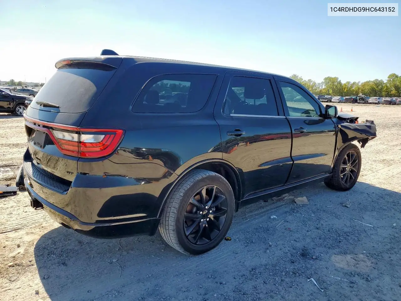1C4RDHDG9HC643152 2017 Dodge Durango Gt