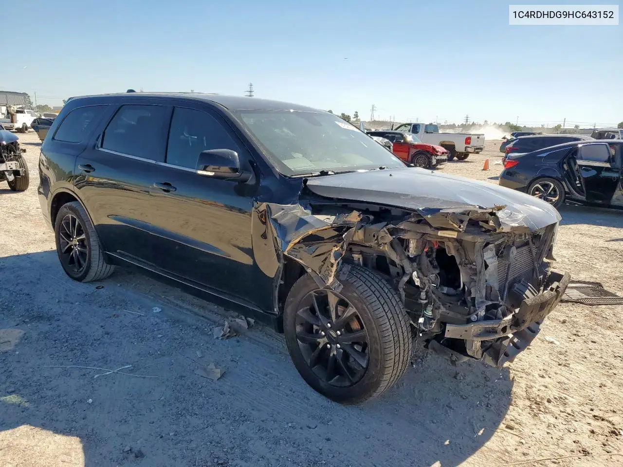 1C4RDHDG9HC643152 2017 Dodge Durango Gt