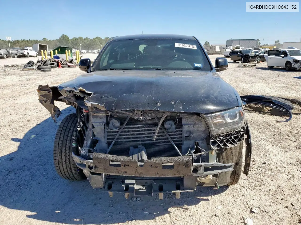 1C4RDHDG9HC643152 2017 Dodge Durango Gt