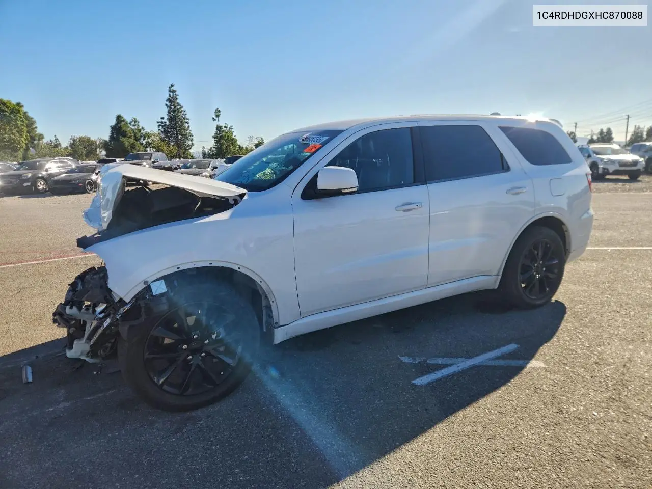 1C4RDHDGXHC870088 2017 Dodge Durango Gt