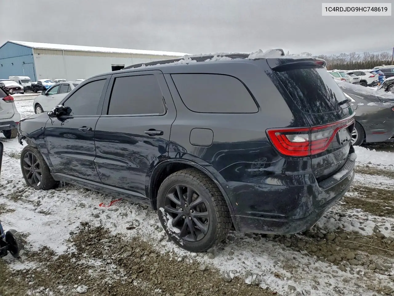 1C4RDJDG9HC748619 2017 Dodge Durango Gt