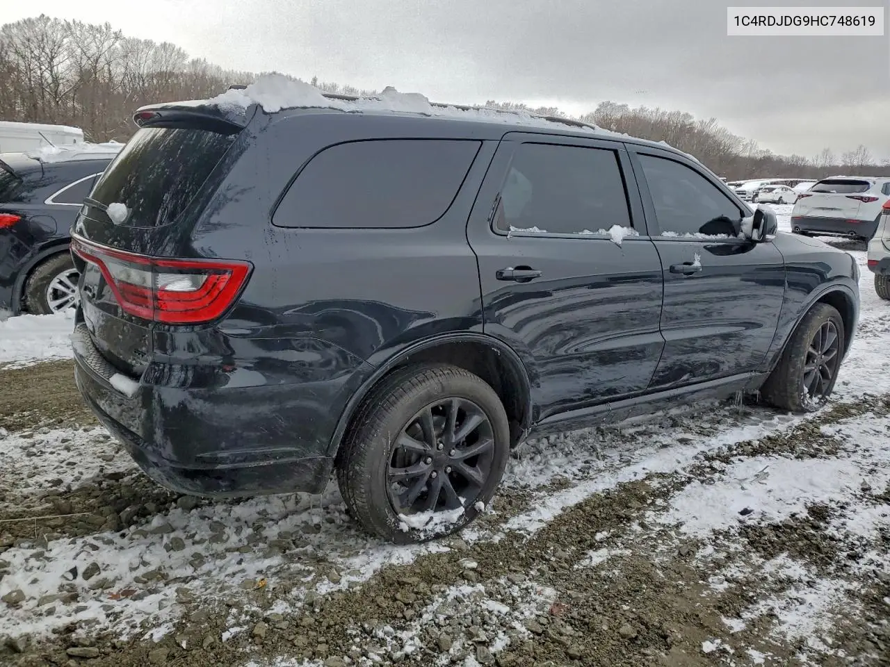 1C4RDJDG9HC748619 2017 Dodge Durango Gt