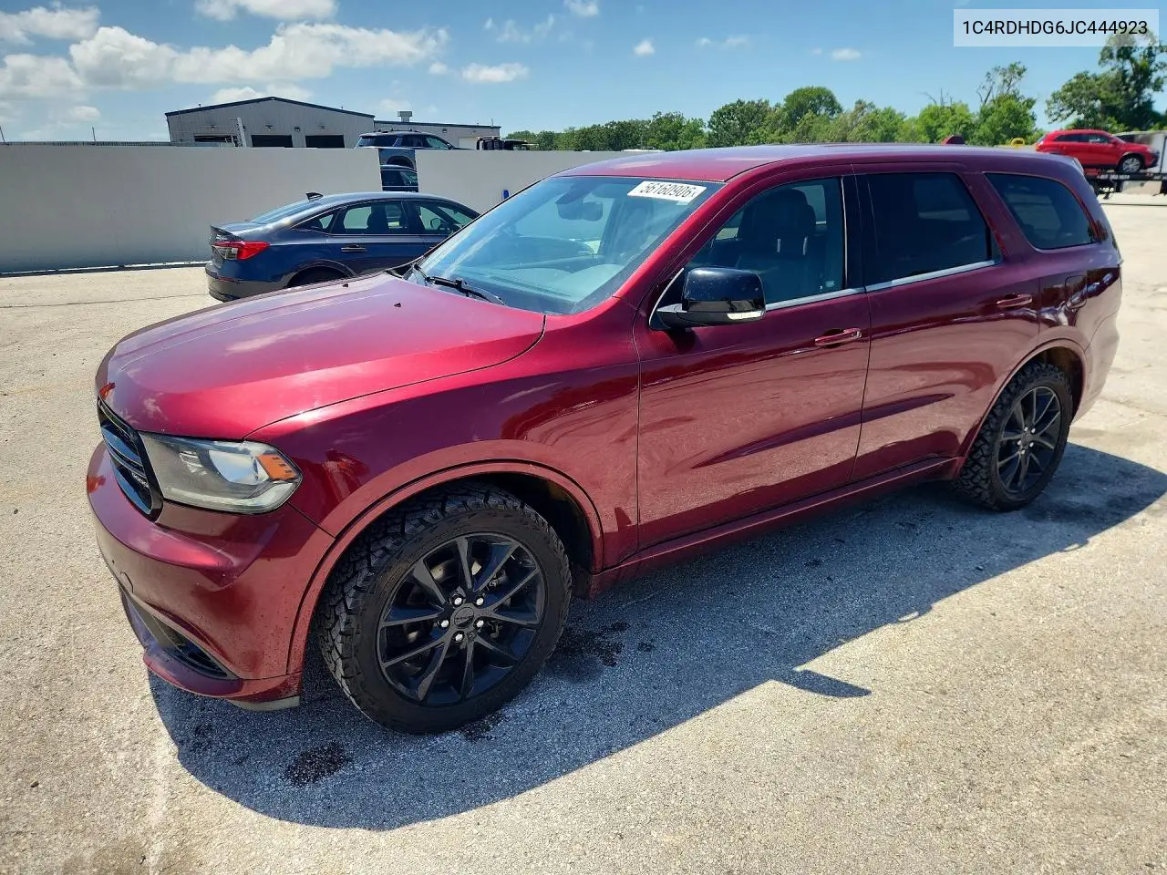 2018 Dodge Durango Gt VIN: 1C4RDHDG6JC444923 Lot: 56160906