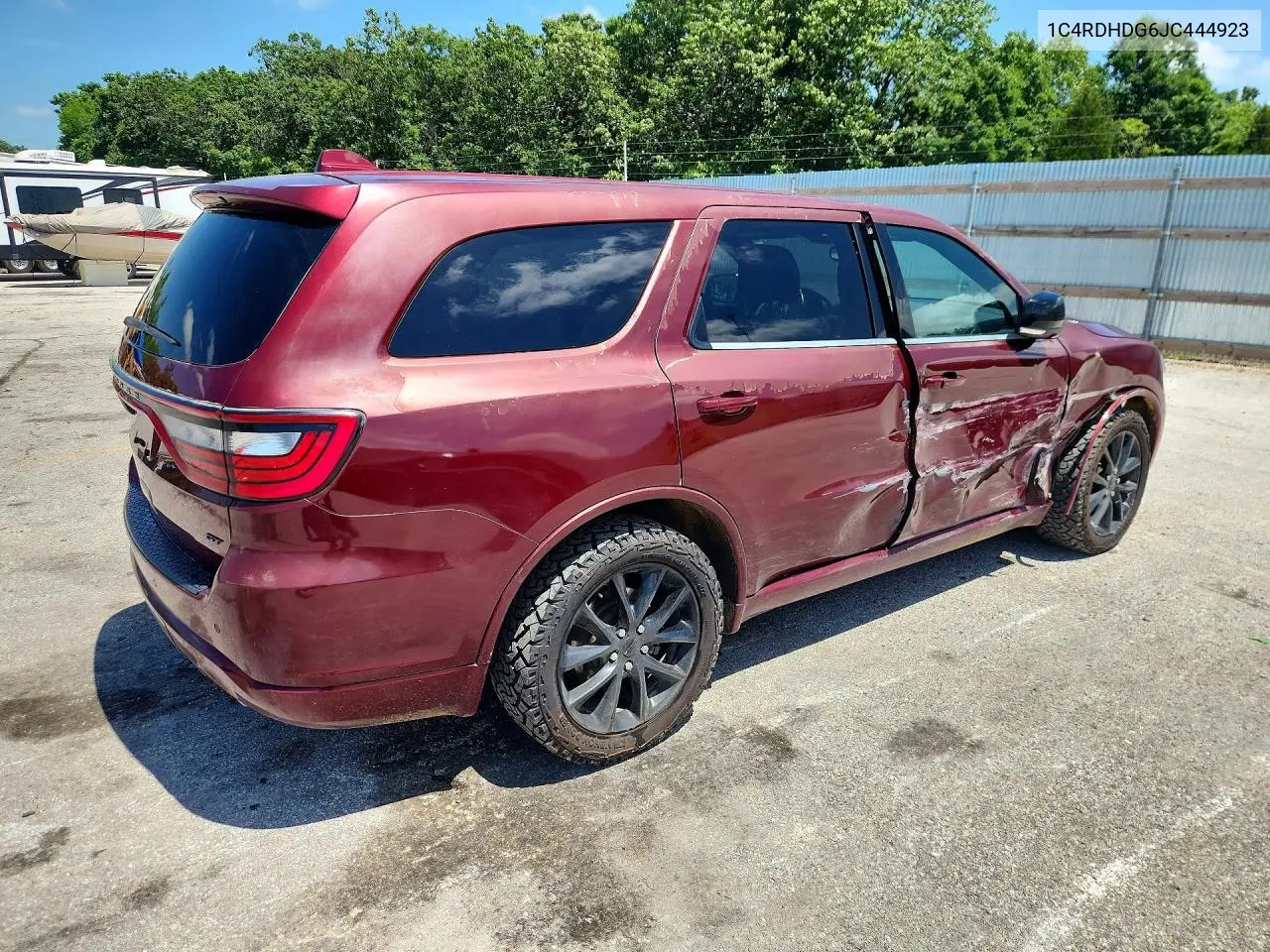 2018 Dodge Durango Gt VIN: 1C4RDHDG6JC444923 Lot: 56160906