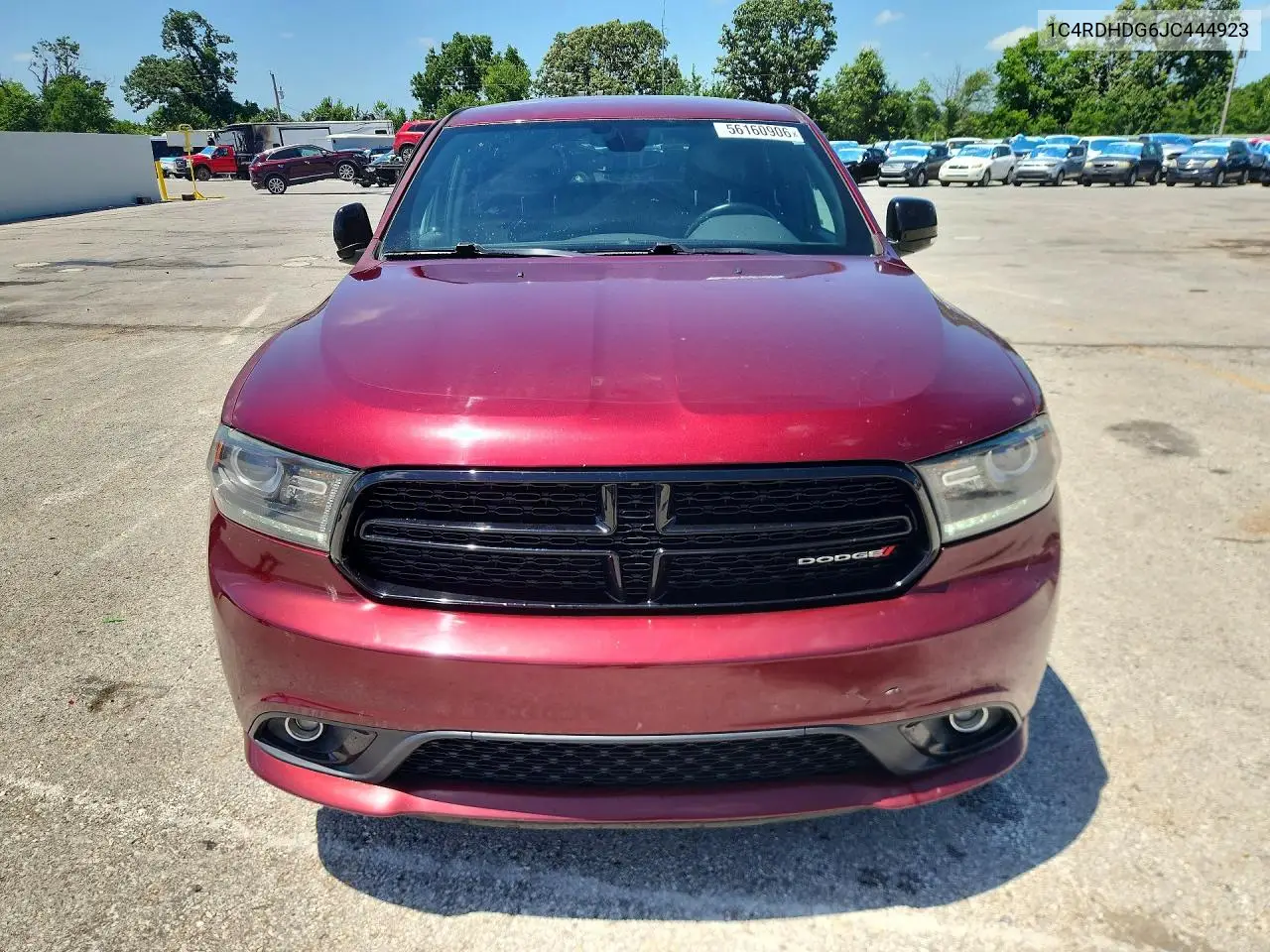 2018 Dodge Durango Gt VIN: 1C4RDHDG6JC444923 Lot: 56160906