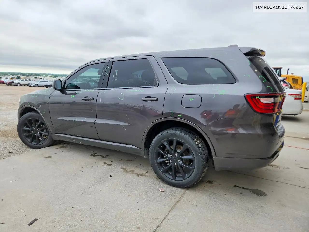 2018 Dodge Durango Sxt VIN: 1C4RDJAG3JC176957 Lot: 56789336