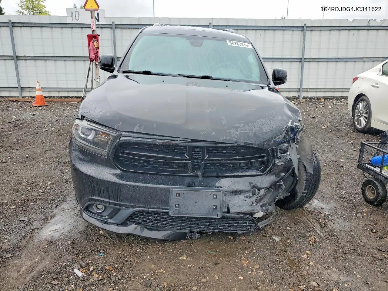 2018 Dodge Durango Gt VIN: 1C4RDJDG4JC341622 Lot: 58232816