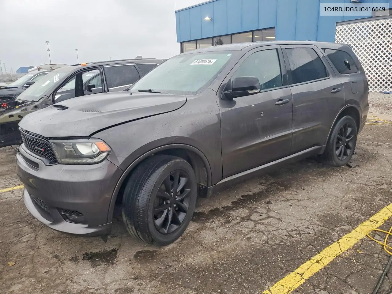 2018 Dodge Durango Gt VIN: 1C4RDJDG5JC416649 Lot: 61400516