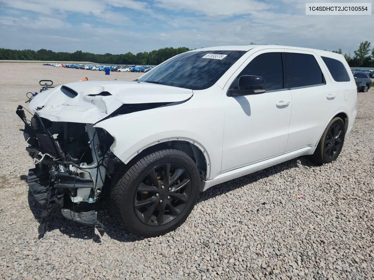 2018 Dodge Durango R/T VIN: 1C4SDHCT2JC100554 Lot: 61533376