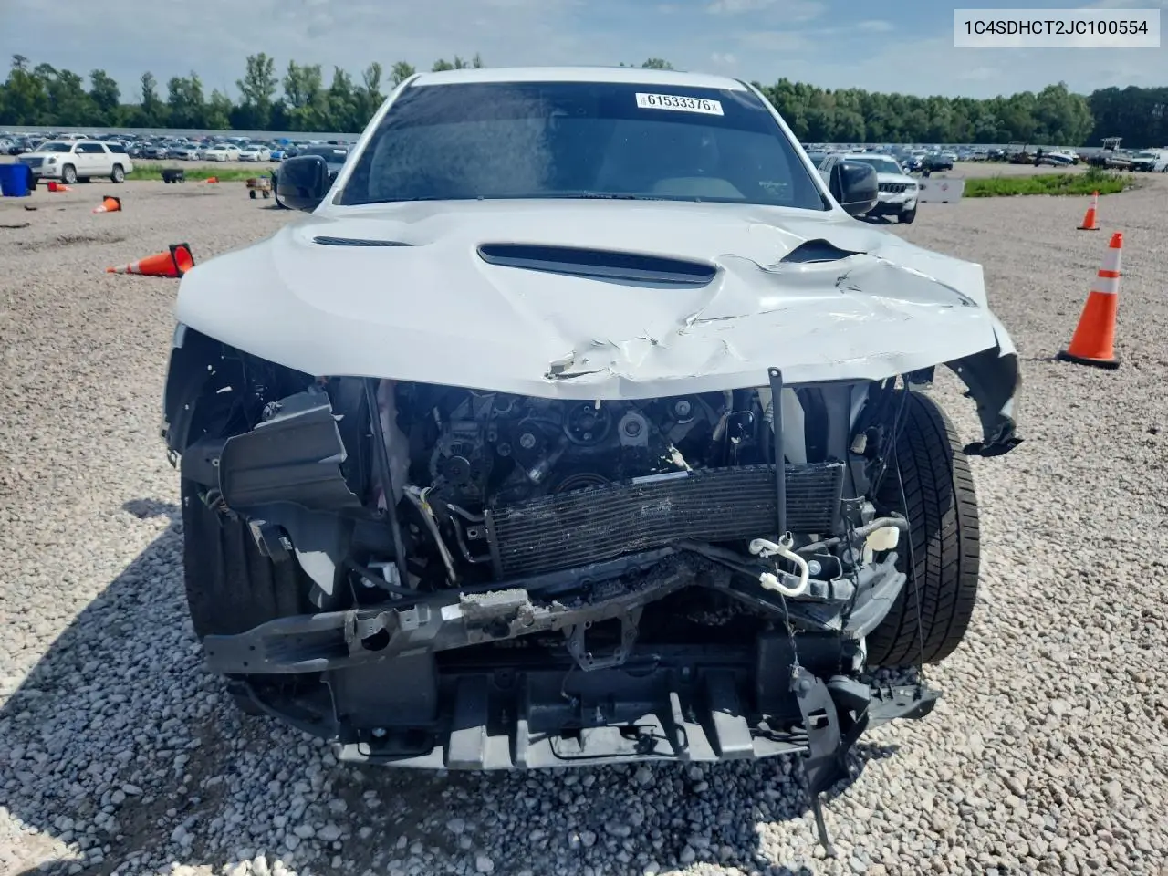 2018 Dodge Durango R/T VIN: 1C4SDHCT2JC100554 Lot: 61533376
