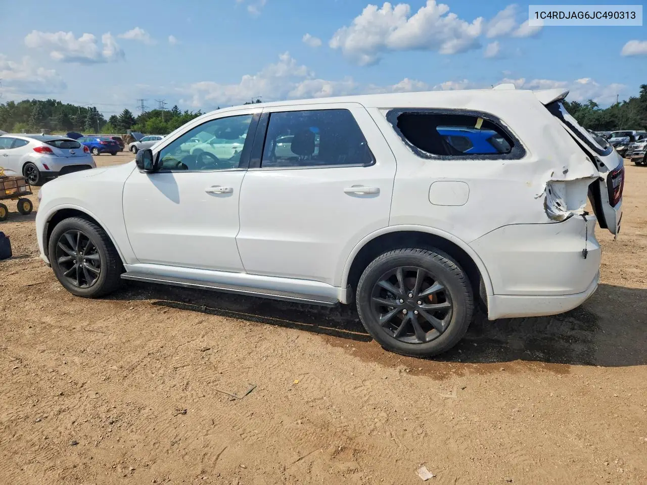 2018 Dodge Durango Sxt VIN: 1C4RDJAG6JC490313 Lot: 61621836