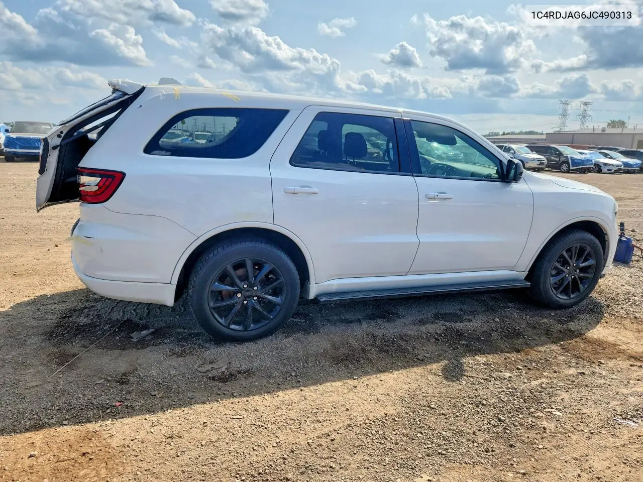 2018 Dodge Durango Sxt VIN: 1C4RDJAG6JC490313 Lot: 61621836