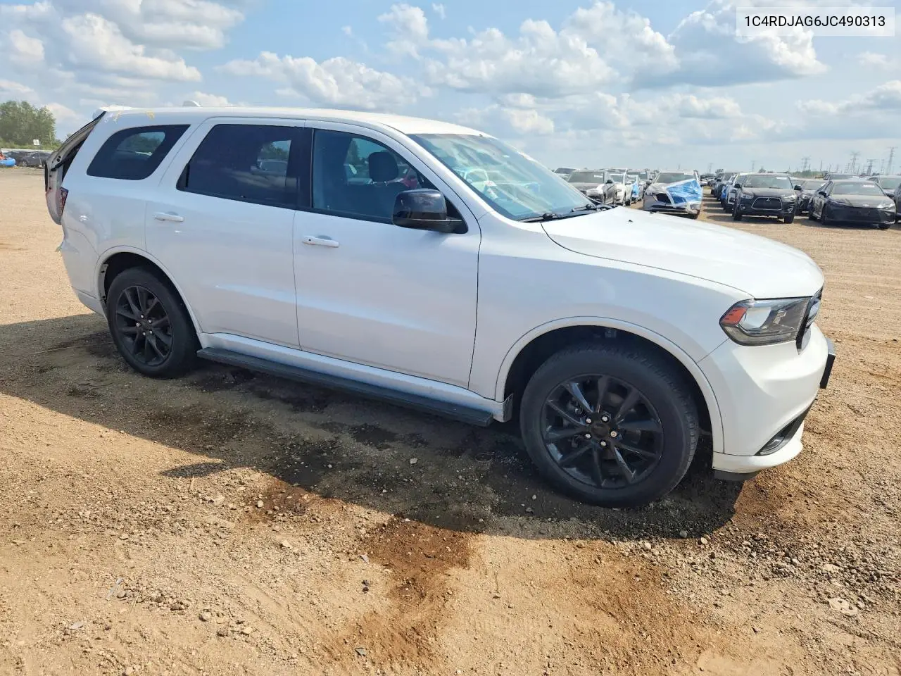 2018 Dodge Durango Sxt VIN: 1C4RDJAG6JC490313 Lot: 61621836