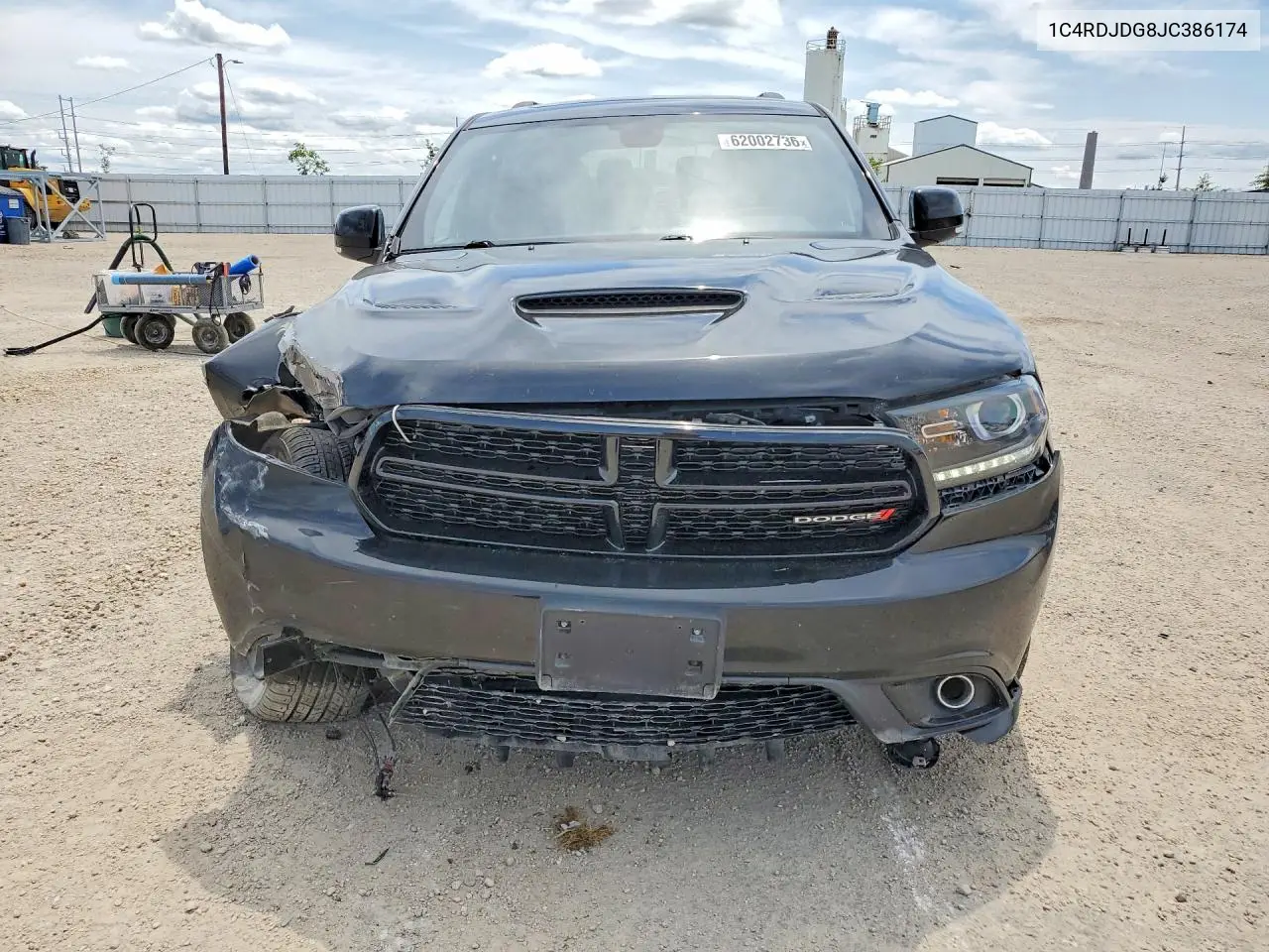 2018 Dodge Durango Gt VIN: 1C4RDJDG8JC386174 Lot: 62002736