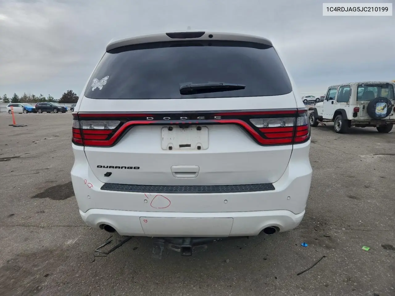 1C4RDJAG5JC210199 2018 Dodge Durango Sxt