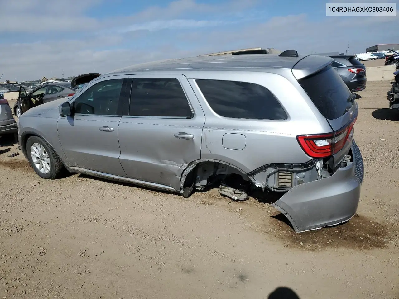 1C4RDHAGXKC803406 2019 Dodge Durango Sxt