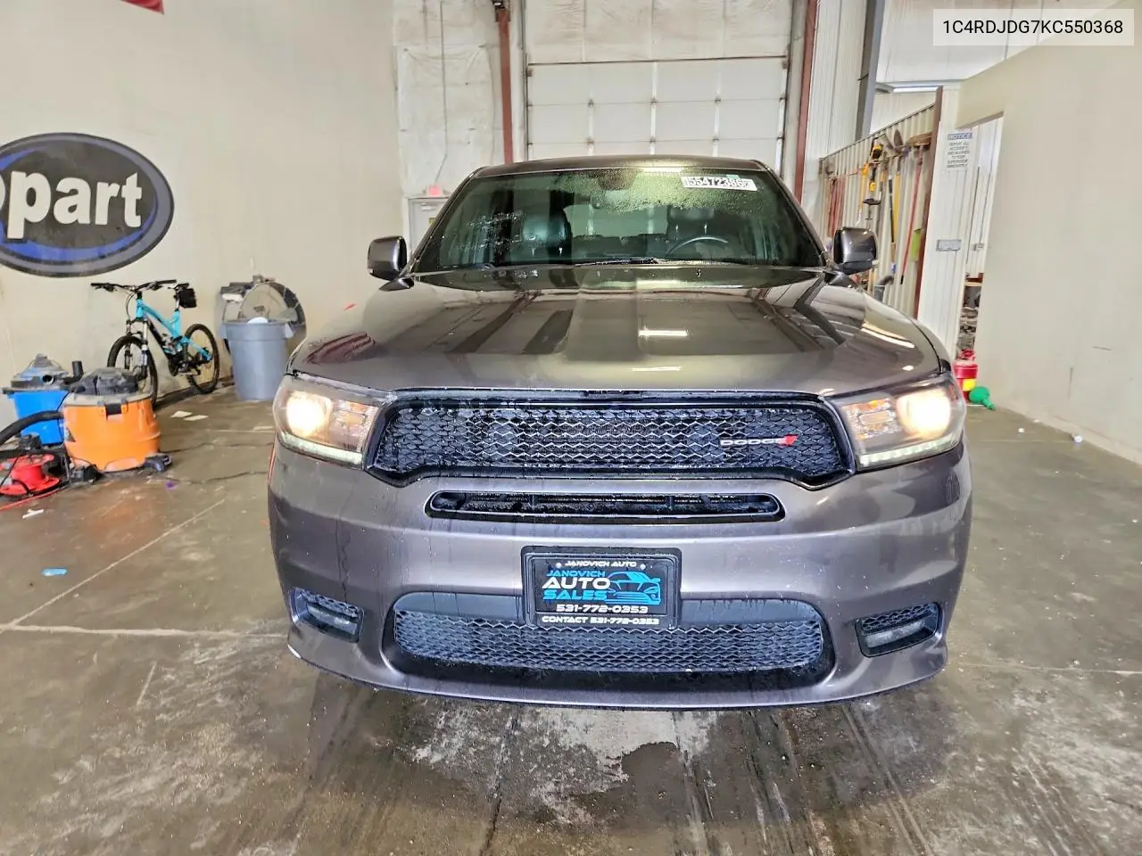 2019 Dodge Durango Gt VIN: 1C4RDJDG7KC550368 Lot: 55472386