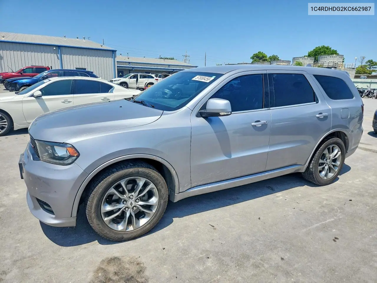 2019 Dodge Durango Gt VIN: 1C4RDHDG2KC662987 Lot: 57688456
