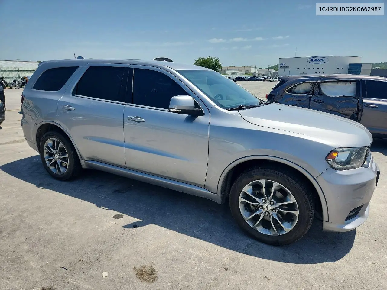 2019 Dodge Durango Gt VIN: 1C4RDHDG2KC662987 Lot: 57688456