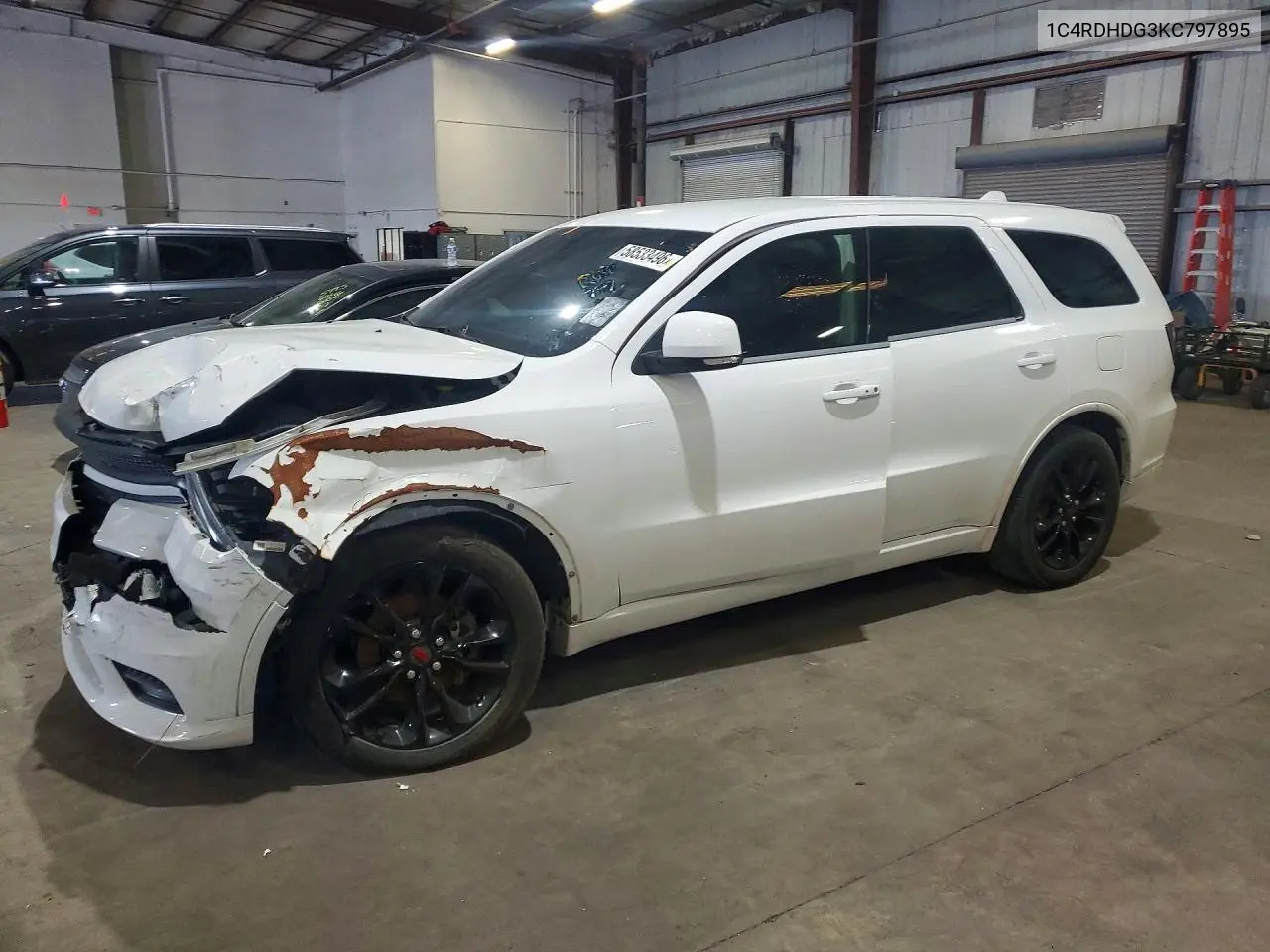 2019 Dodge Durango Gt VIN: 1C4RDHDG3KC797895 Lot: 58533496