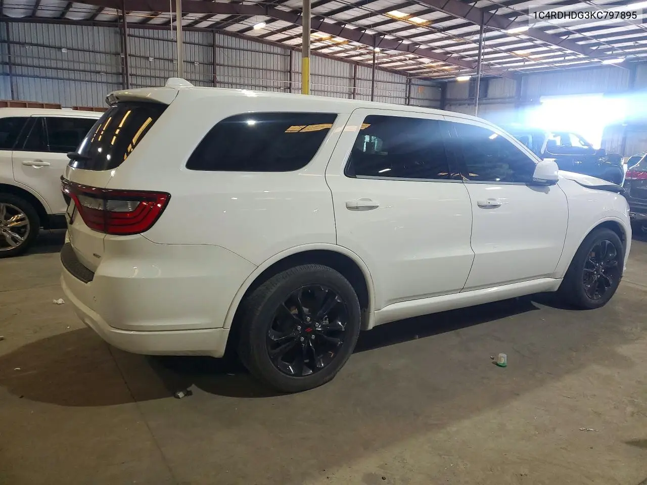 2019 Dodge Durango Gt VIN: 1C4RDHDG3KC797895 Lot: 58533496