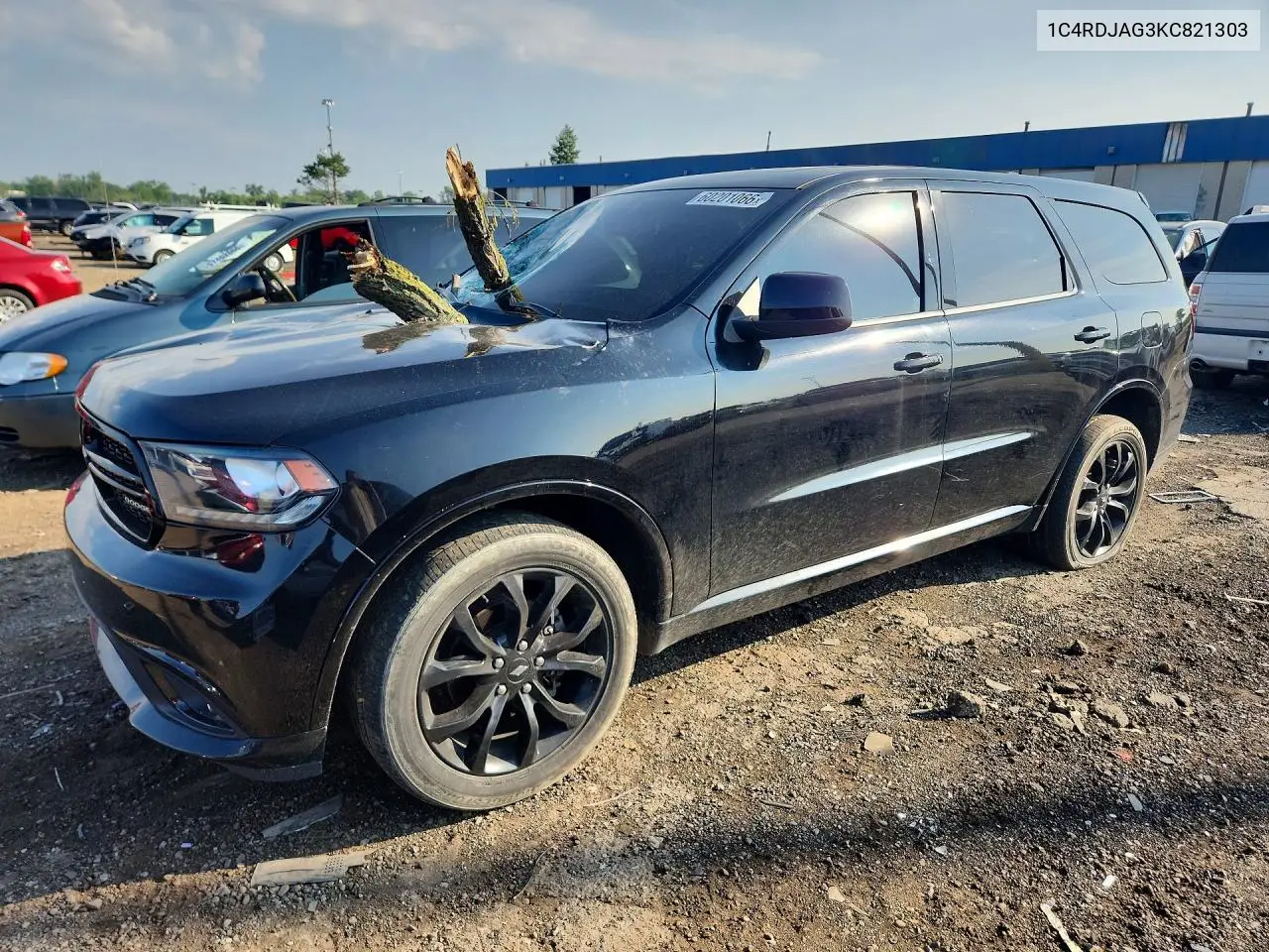 2019 Dodge Durango Sxt VIN: 1C4RDJAG3KC821303 Lot: 60201066